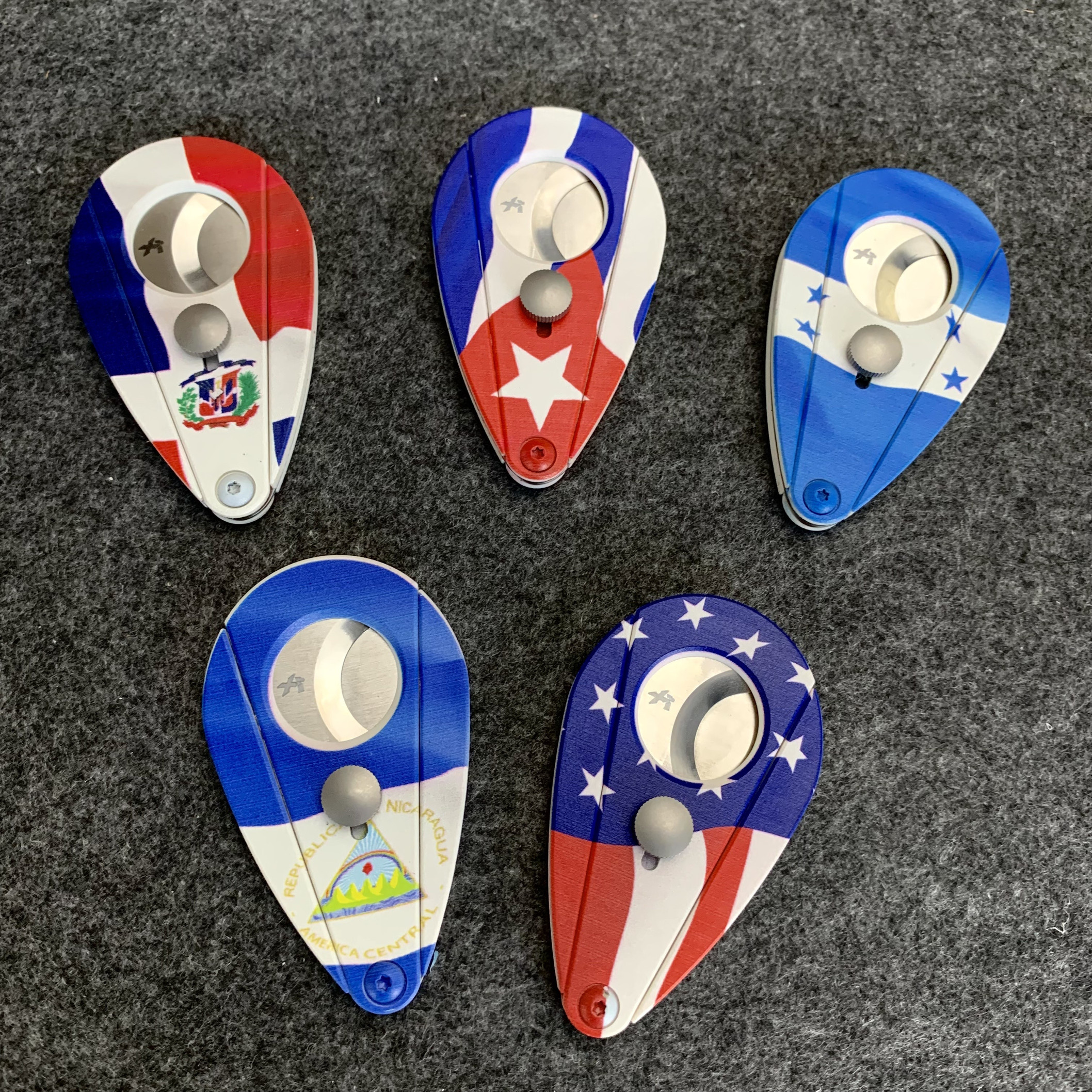 西卡xikar国旗系列水滴状平口