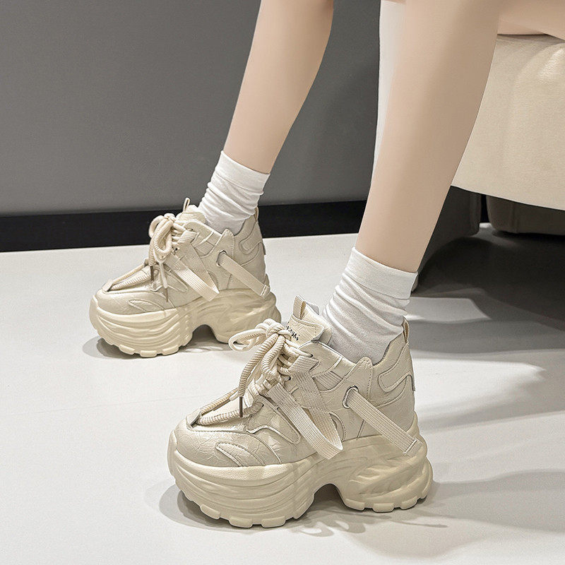 2026春季新款9cm内增高女鞋厚底小个子老爹鞋百搭高跟运动休闲鞋,女鞋,老爹鞋,淘宝优惠券,粉丝福利购,淘宝优惠卷