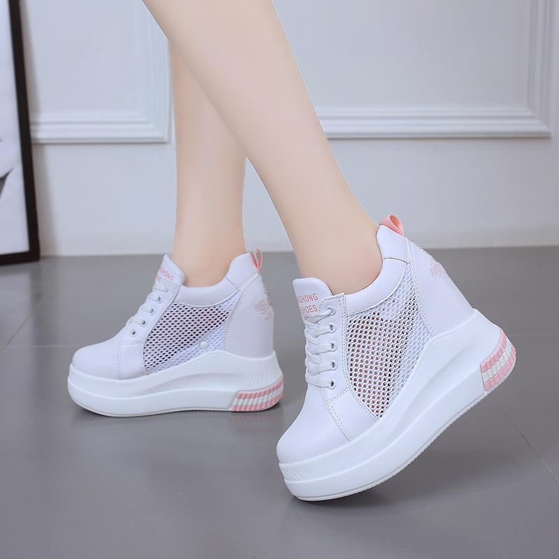 11cm内增高厚底透气运动休闲鞋