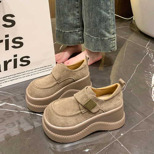 8cm内增高厚底高跟松糕勃肯鞋