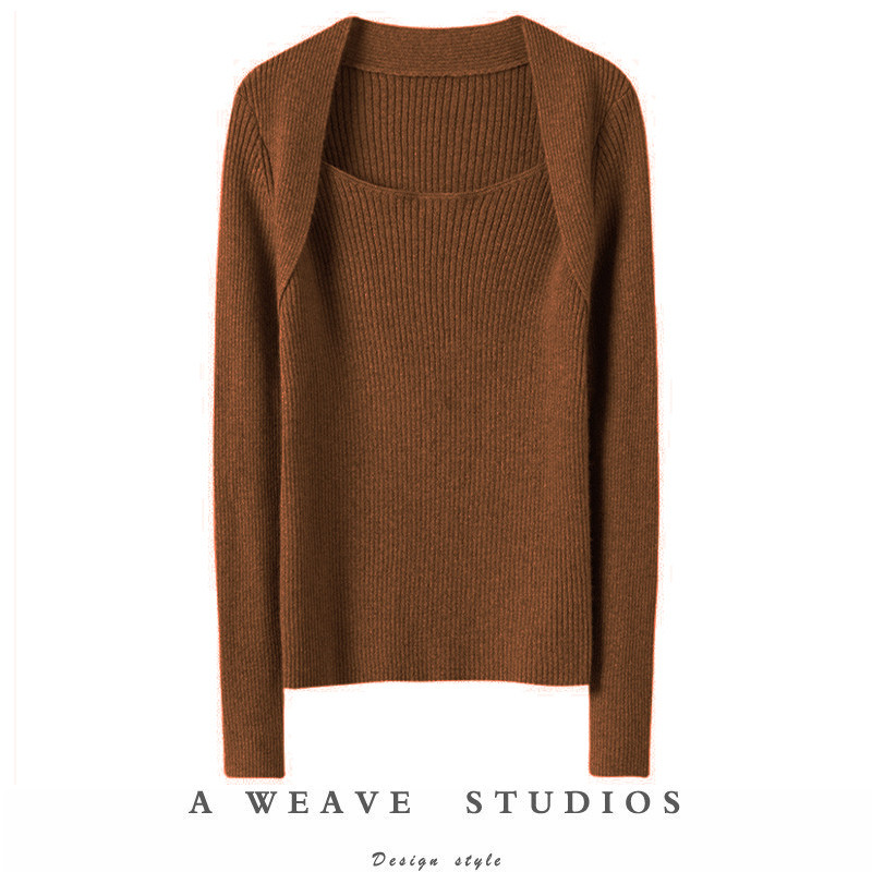 笑靥如花优雅范~显瘦方领坑条羊绒衫女纯羊绒毛衣针织打底衫秋冬,女装/女士精品,羊绒衫,淘宝优惠券,粉丝福利购,淘宝优惠卷