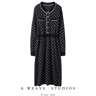 万万不可错过！中长款羊绒衫女纯羊绒毛衣长款针织连衣裙秋冬