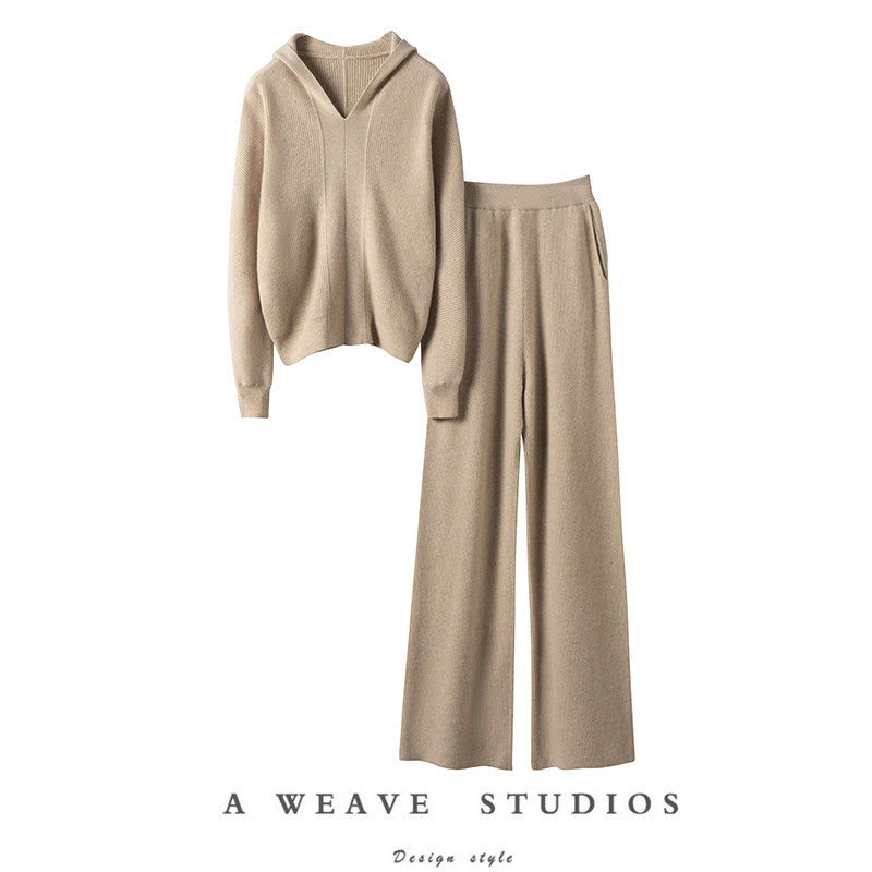 一眼爱上！连帽羊绒衫女卫衣羊绒裤女外穿羊绒套装,女装/女士精品,羊绒衫,淘宝优惠券,粉丝福利购,淘宝优惠卷