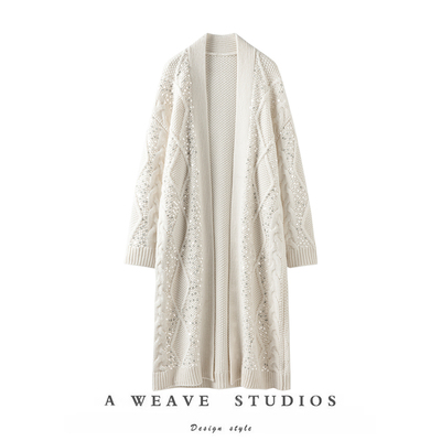 开衫女秋冬款加厚针织外套