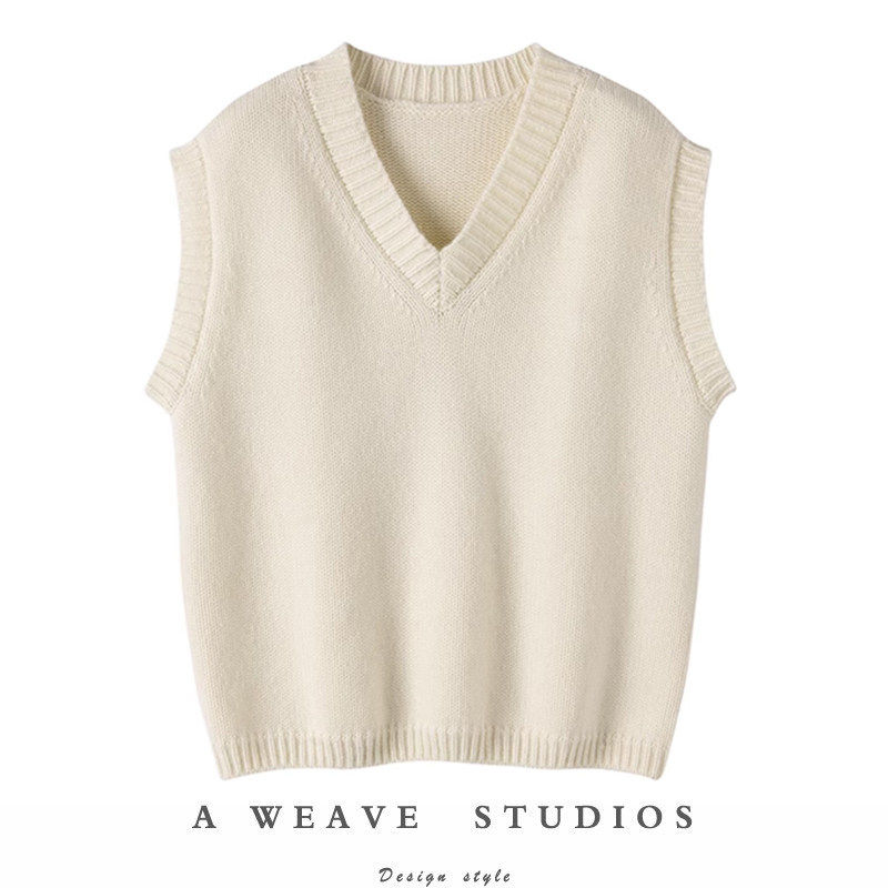 时髦女王！手织棒针系列日常好搭好用V领羊绒背心无袖坎肩马甲,女装/女士精品,羊绒衫,淘宝优惠券,粉丝福利购,淘宝优惠卷