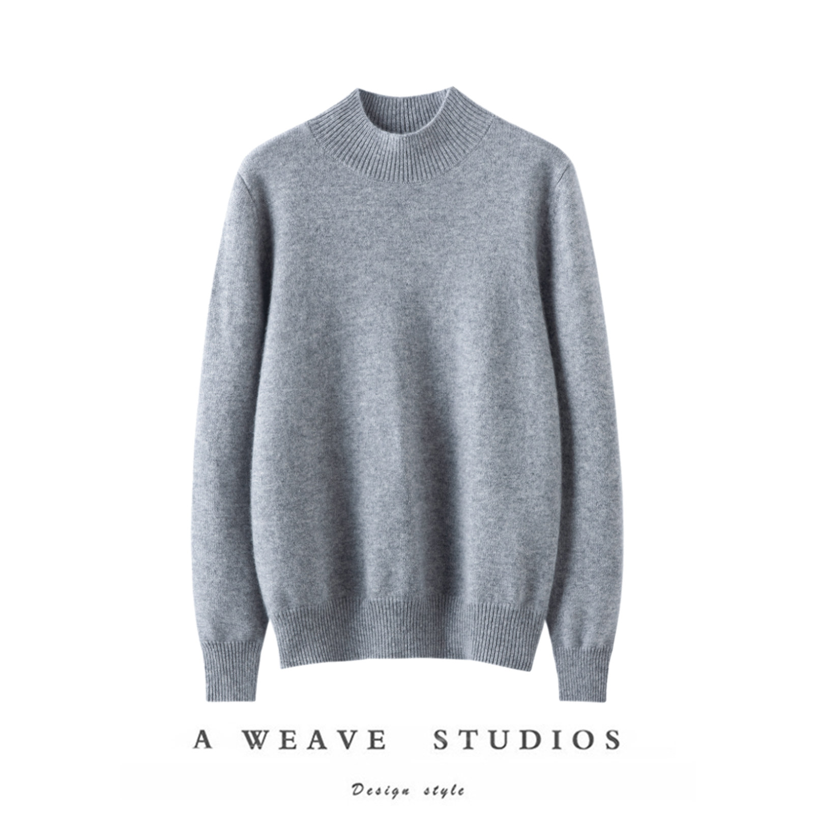 手感集佳！100%纯羊绒衫女半高领长袖山羊绒毛衣加厚针织衫新款