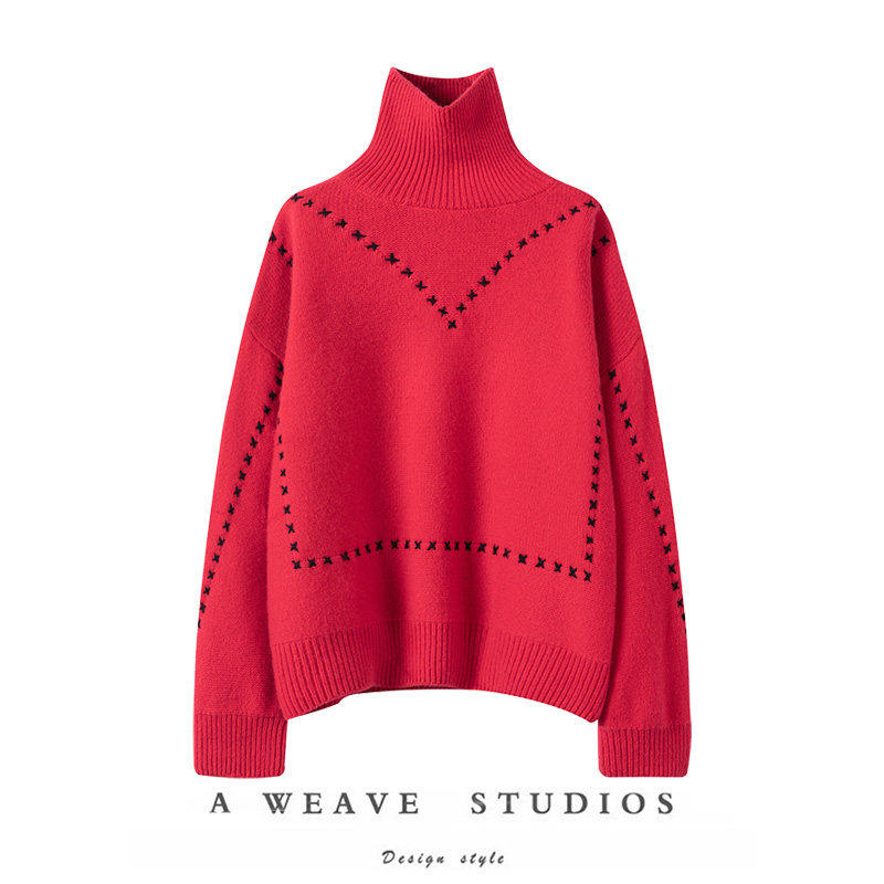 萨琪尼篙萣软糯100%纯羊绒毛衣！重磅手工明线！高领羊绒针织衫女,女装/女士精品,羊绒衫,淘宝优惠券,粉丝福利购,淘宝优惠卷