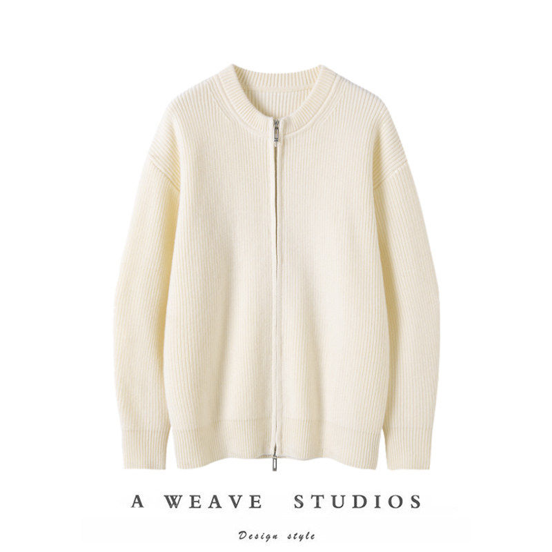 独立自信~100%纯山羊绒开衫女毛衣针织背心马甲两件套装