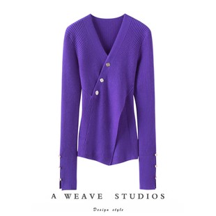 真心好穿~V领100%纯山羊绒衫女纯羊绒毛衣针织衫修身打底衫