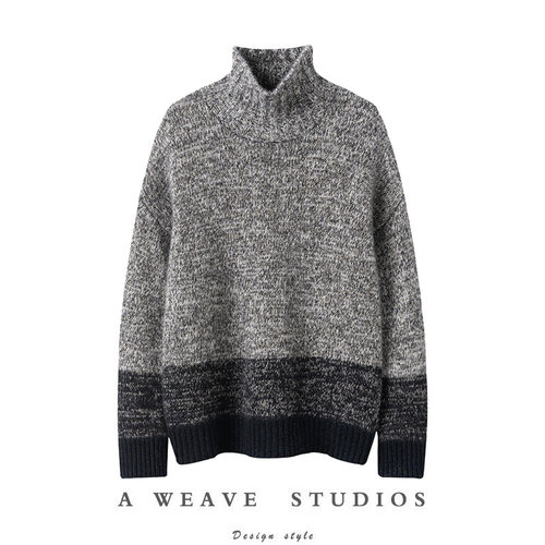 100%纯山羊绒针织衫长袖毛衣秋冬