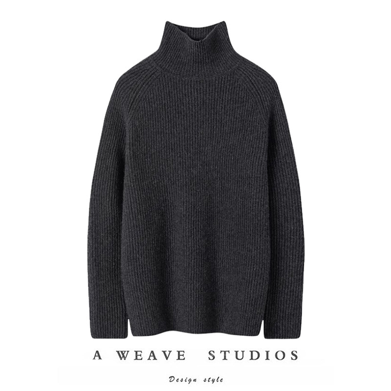 萨琪尼官方~2025新款高领羊绒衫女宽松慵懒设计感羊绒毛衣,女装/女士精品,羊绒衫,淘宝优惠券,粉丝福利购,淘宝优惠卷