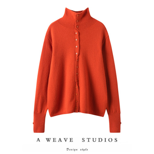 两穿高领针织打底衫女