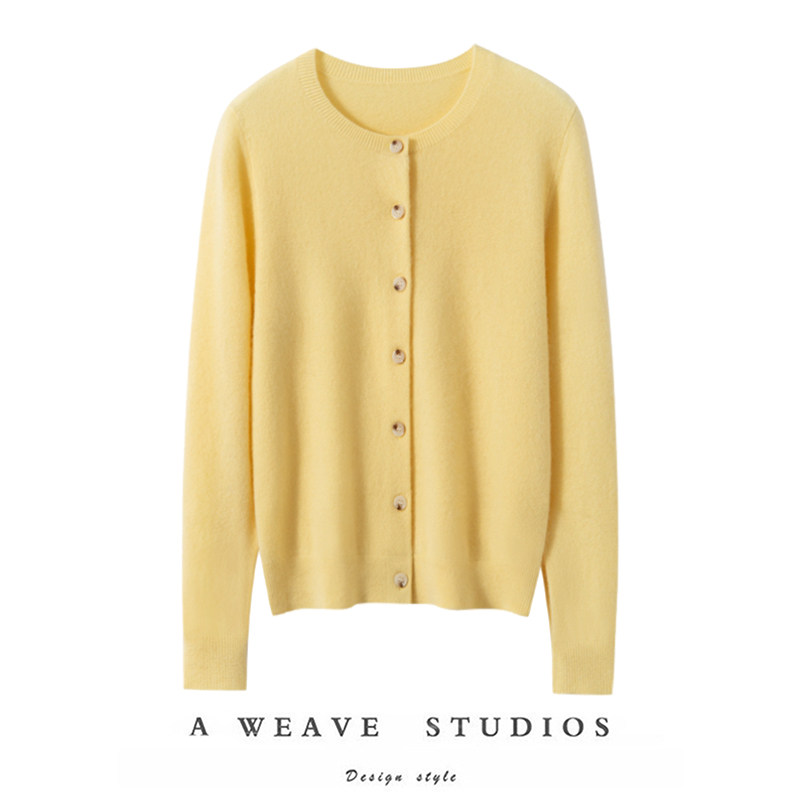 柔软在肌肤上baby质感~100%纯山羊绒开衫女低圆领宽松毛衣针织衫,女装/女士精品,羊绒衫,淘宝优惠券,粉丝福利购,淘宝优惠卷