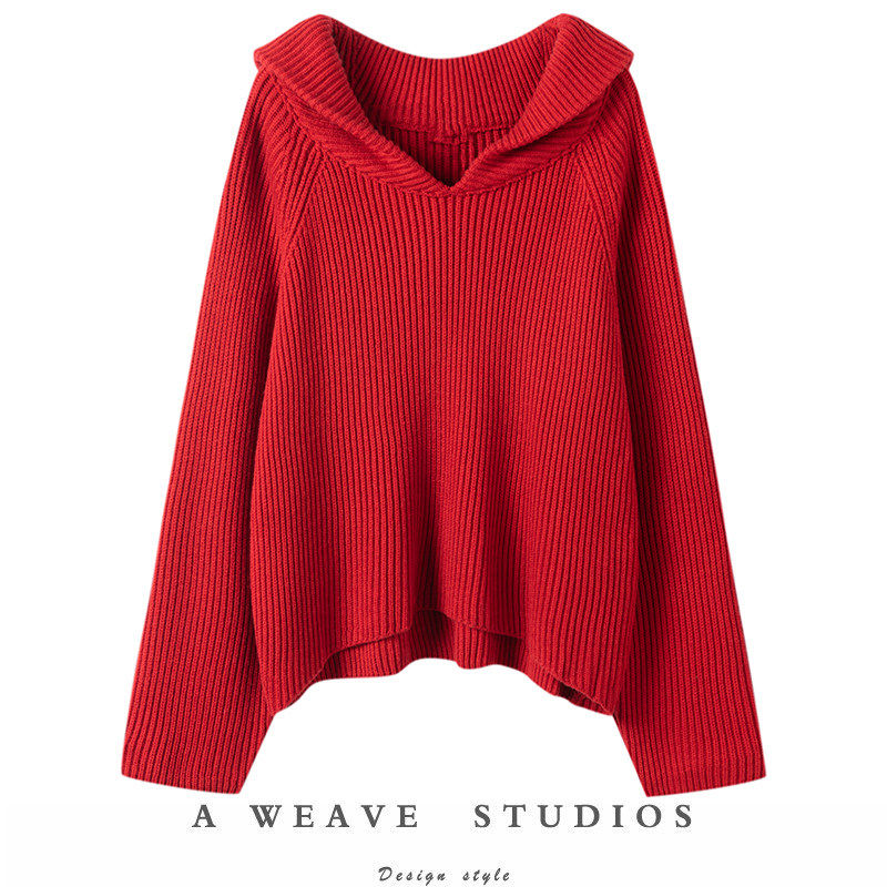 美出天际~100%纯羊绒衫女宽松海军V领毛衣加厚针织外穿打底衫,女装/女士精品,羊绒衫,淘宝优惠券,粉丝福利购,淘宝优惠卷