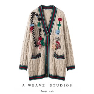 重工100%山羊绒针织外套女生冬季 必入款 爱好者 工艺品收藏级