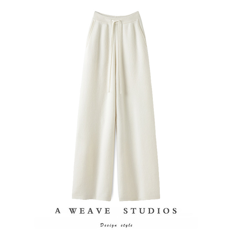 不想脱了升级版 大克重加厚 纯山羊绒裤子女外穿大长腿带兜阔腿裤,女装/女士精品,休闲裤,淘宝优惠券,粉丝福利购,淘宝优惠卷