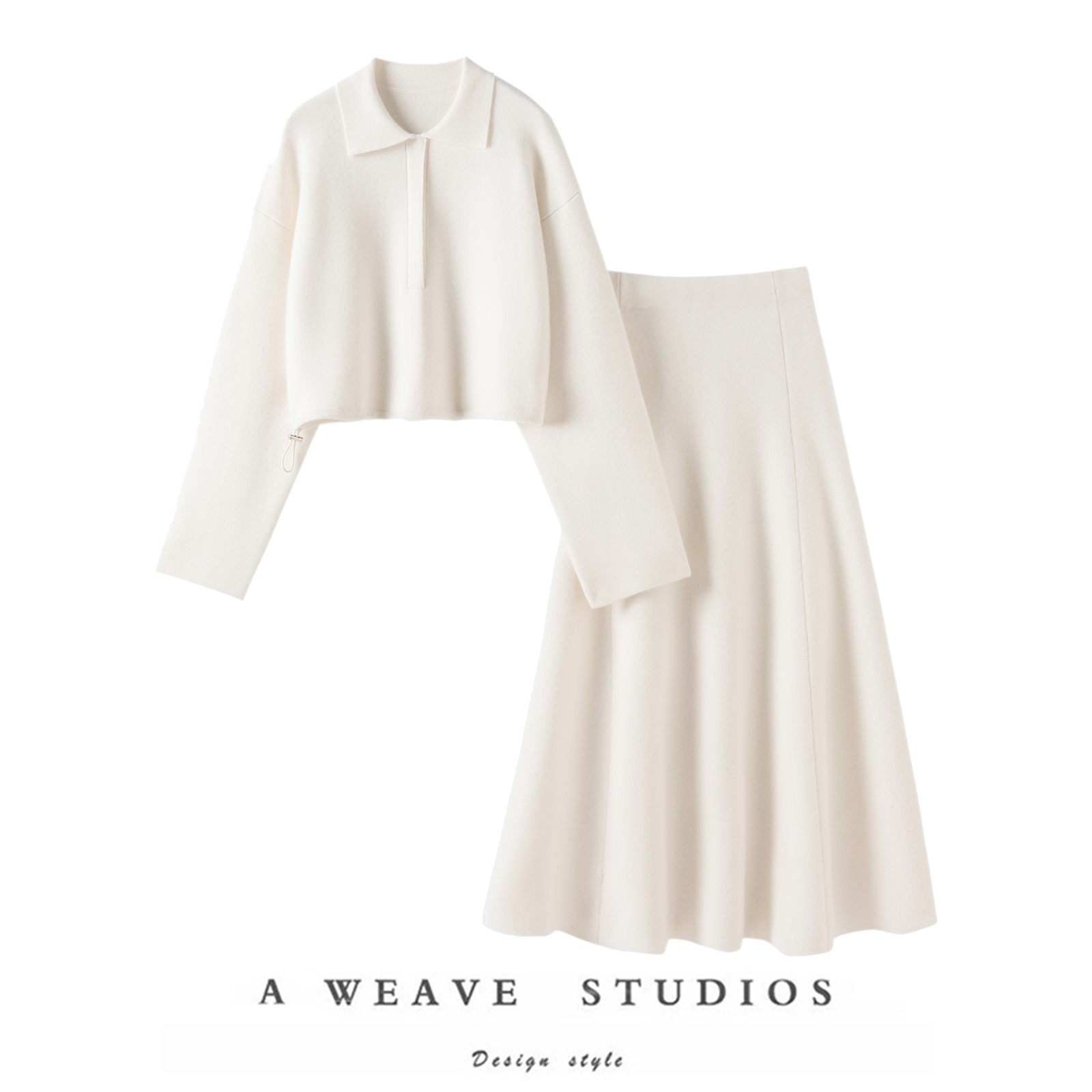 气质大女神！重磅厚1000克！羊绒衫女100纯羊绒毛衣半身裙A字伞裙