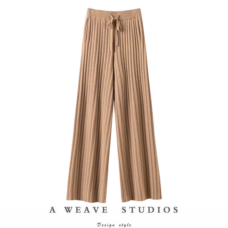 搭配WANG！大克重加厚纯羊绒裤子女外穿显瘦百搭阔腿裤冬,女装/女士精品,休闲裤,淘宝优惠券,粉丝福利购,淘宝优惠卷