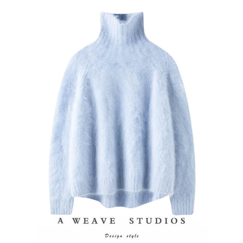 高克重纯山羊绒拉绒夹花纱