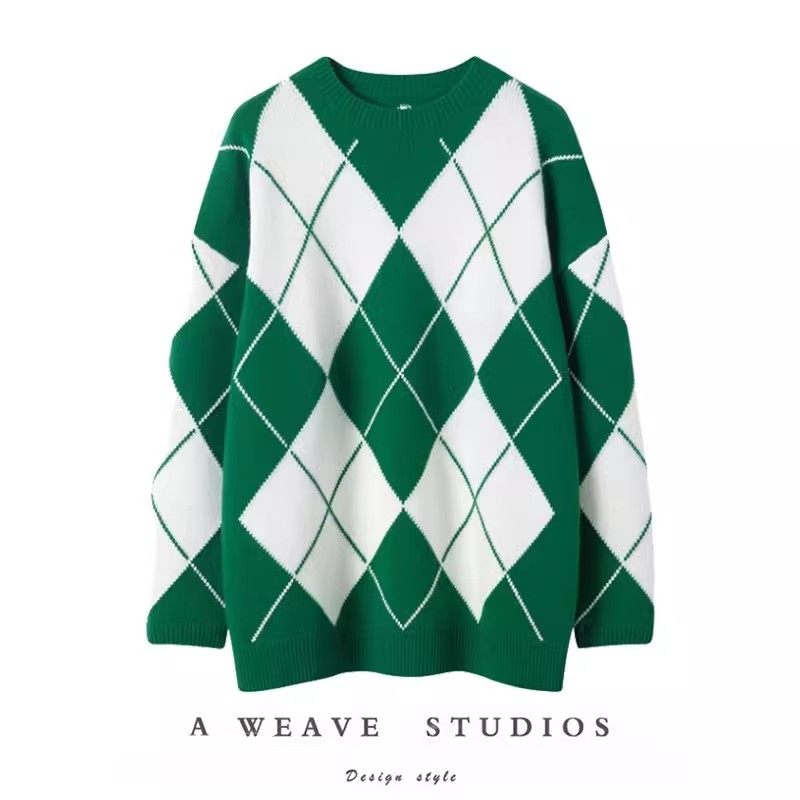 随便穿都出气质！重磅加厚菱格提花山羊绒衫女圆领纯羊绒毛衣宽松,女装/女士精品,羊绒衫,淘宝优惠券,粉丝福利购,淘宝优惠卷