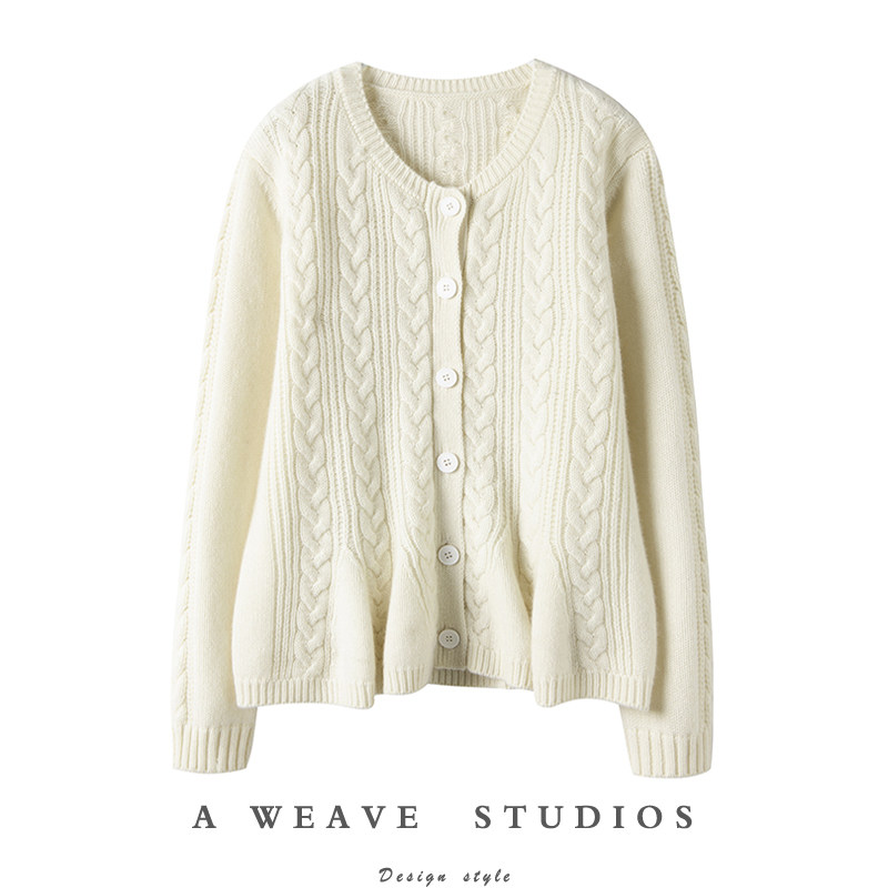 闭眼收就好~2025春秋新款加厚圆领羊绒开衫女纯山羊绒毛衣上衣,女装/女士精品,羊绒衫,淘宝优惠券,粉丝福利购,淘宝优惠卷