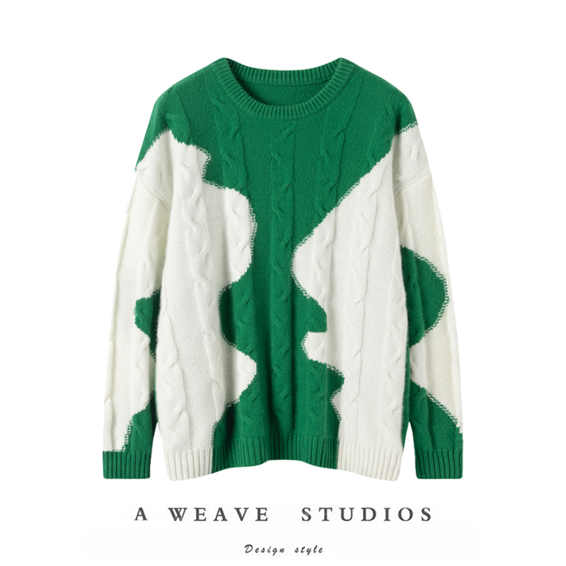 2023冬新款慵懒宽松套头内搭针织