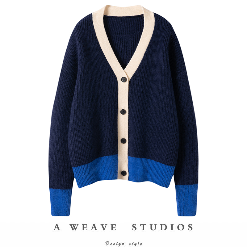 新款法式洋气毛衣外套女