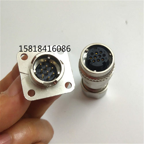 三菱 安川伺服电机编码器插头DDK10芯国产SM10S CM10-SP10S-M接头