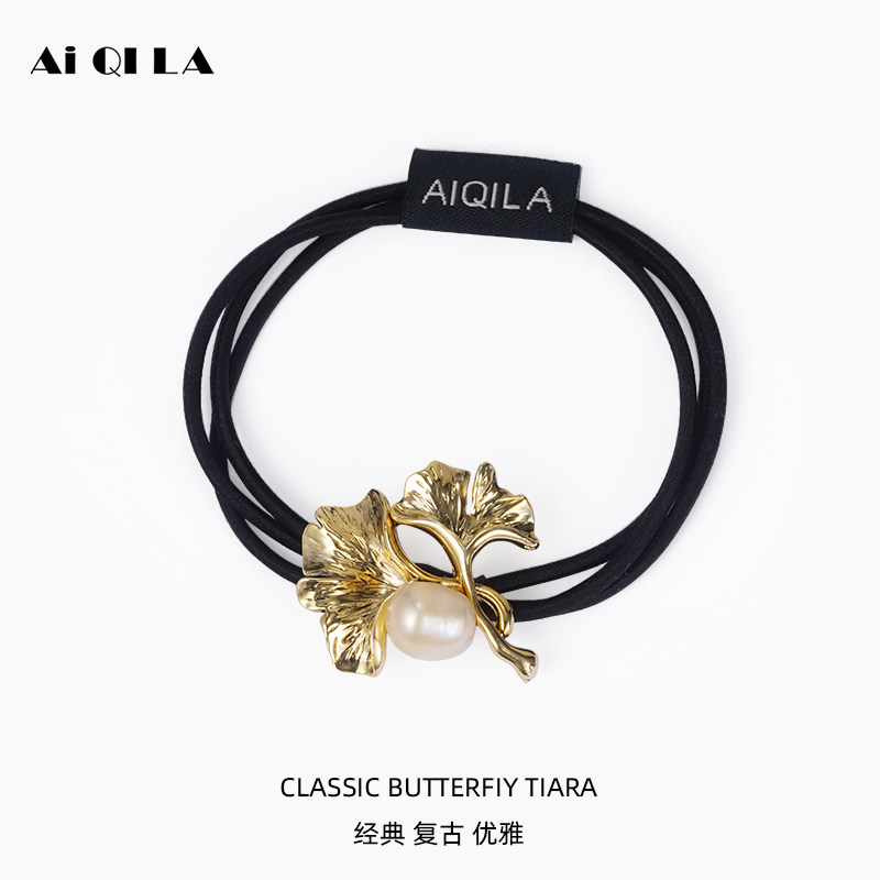 AIQILA哎奇啦三生有幸银杏橡皮筋发饰2025女扎头成人复古头绳弹力,饰品/流行首饰/时尚饰品新,发饰,淘宝优惠券,粉丝福利购,淘宝优惠卷