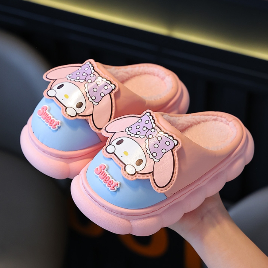儿童棉拖鞋女童男宝室内防水