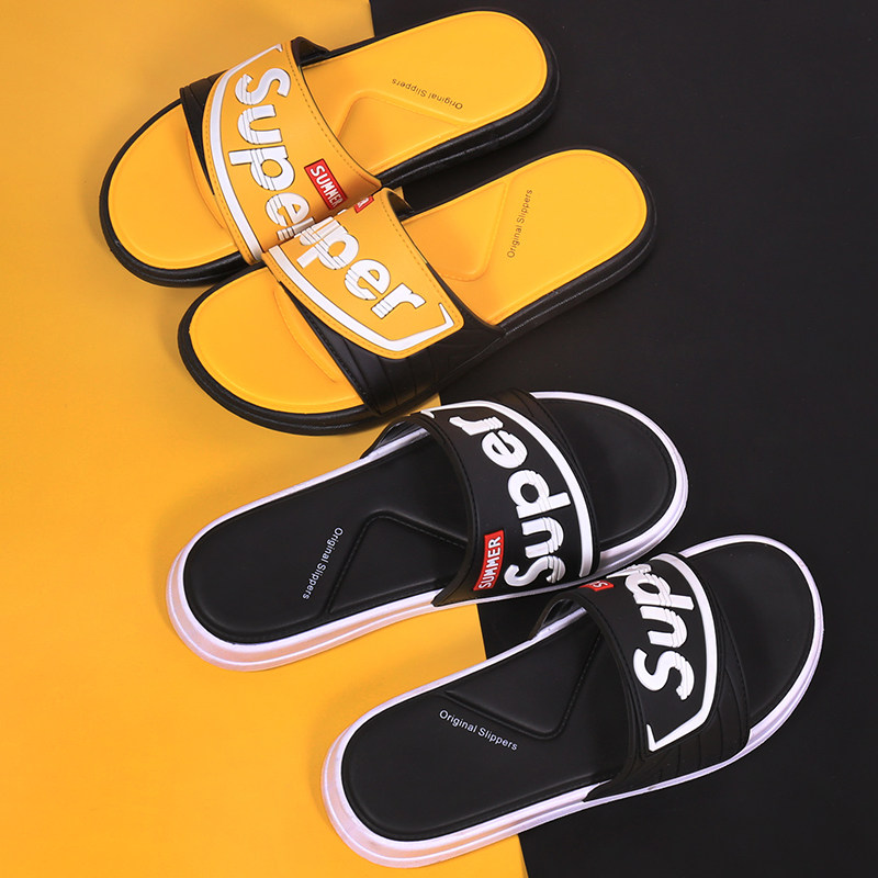 潮男拖鞋男士夏季时尚个性外穿室外沙滩户外防滑一字凉拖2022新款|ruв категории Мужская обувь, тапочки - от Buy2taobao.com для оказания профессиональной услуги покупки агента Taobao