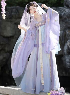 原创南北朝汉服女2026新款改良齐胸吊带破裙显瘦古风超仙日常古装