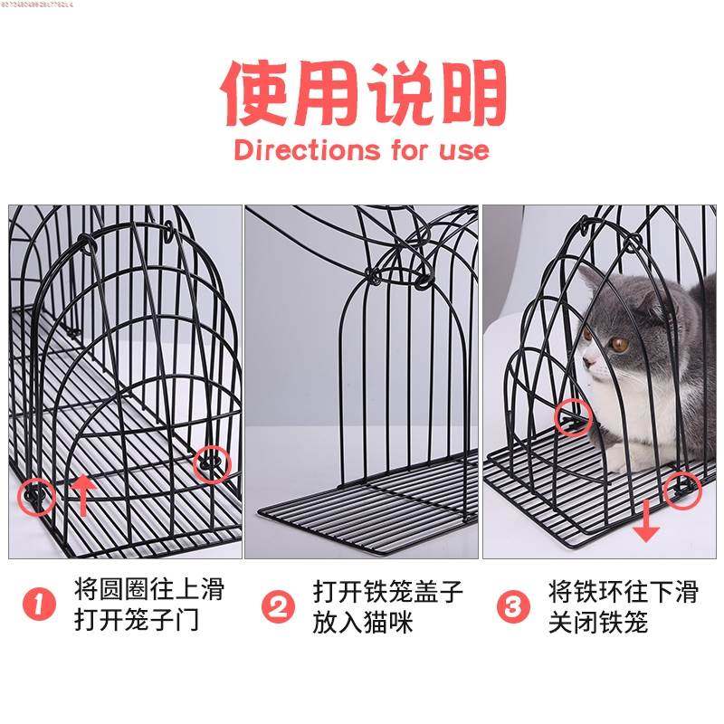 洗猫笼猫吹风笼子洗猫神器防抓咬吹干猫洗澡笼外出固y定笼猫咪用