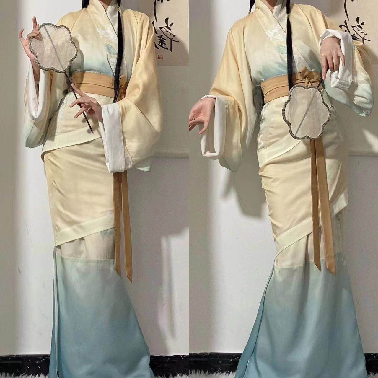 2023夏季曲裾舞舞蹈服