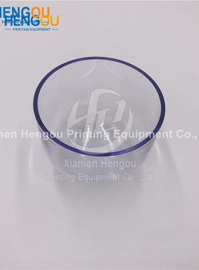 富士机46 52 56印刷机喷粉杯罩 粉杯 玻璃罩塑料罩 印刷机90x70