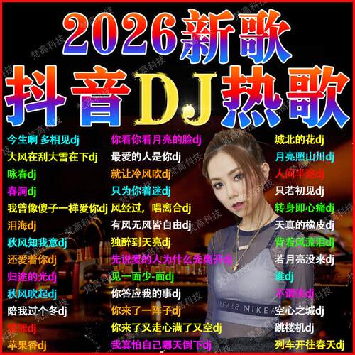 重低音DJ车载U盘2026新款抖音流行dj舞曲无损高音质车用音乐优盘