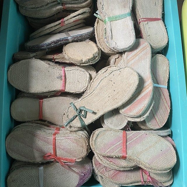 七八十年代半成品纯手工鞋底手纳千层底防臭透气DIY纯棉布鞋底男