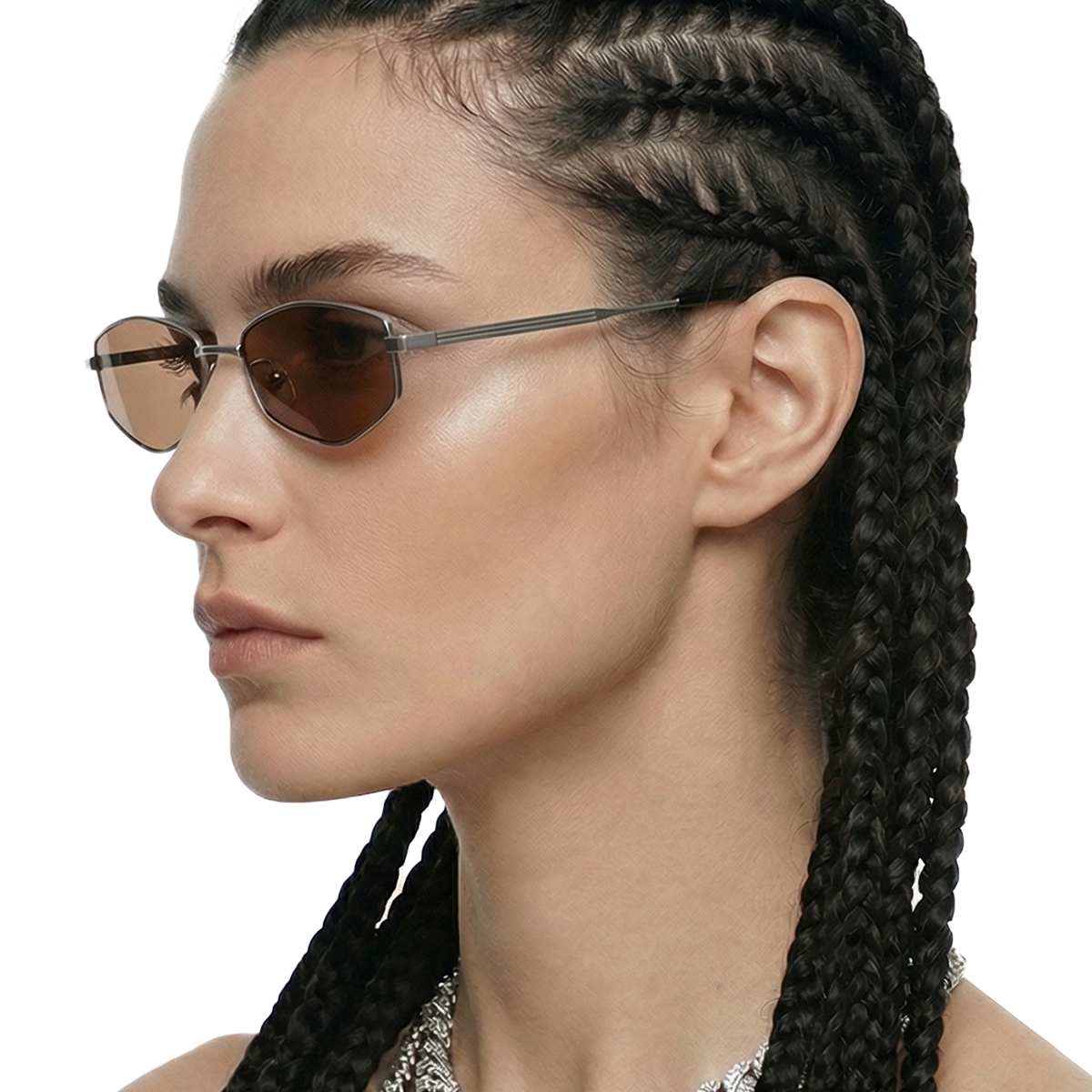 BrokenSword 欧美嘻哈hiphop高级复古全框尼龙墨镜男女可配近视