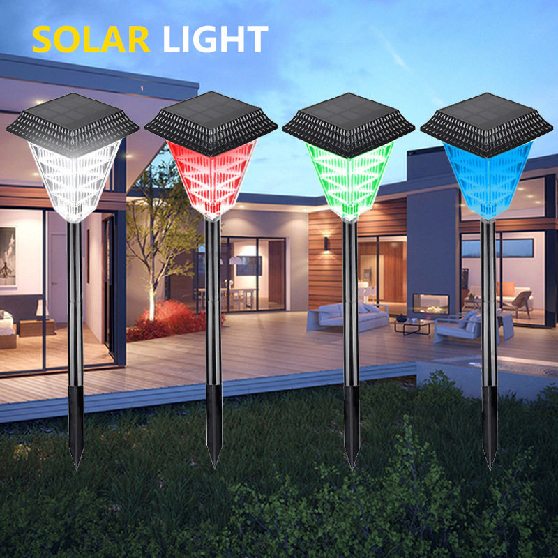 跨境太阳能火焰灯led户外别墅草坪灯地插照明火把灯rgb花园庭院灯