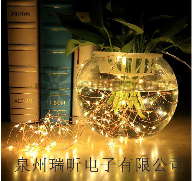 跨境爆款USB遥控铜线灯串LED铜线灯万圣节圣诞节婚礼户外装饰灯条