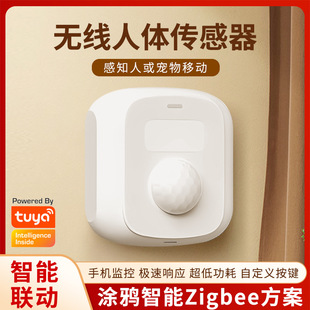 涂鸦wifi红外人体感应器 全屋场景联动灯光实行人来灯亮人走灯灭