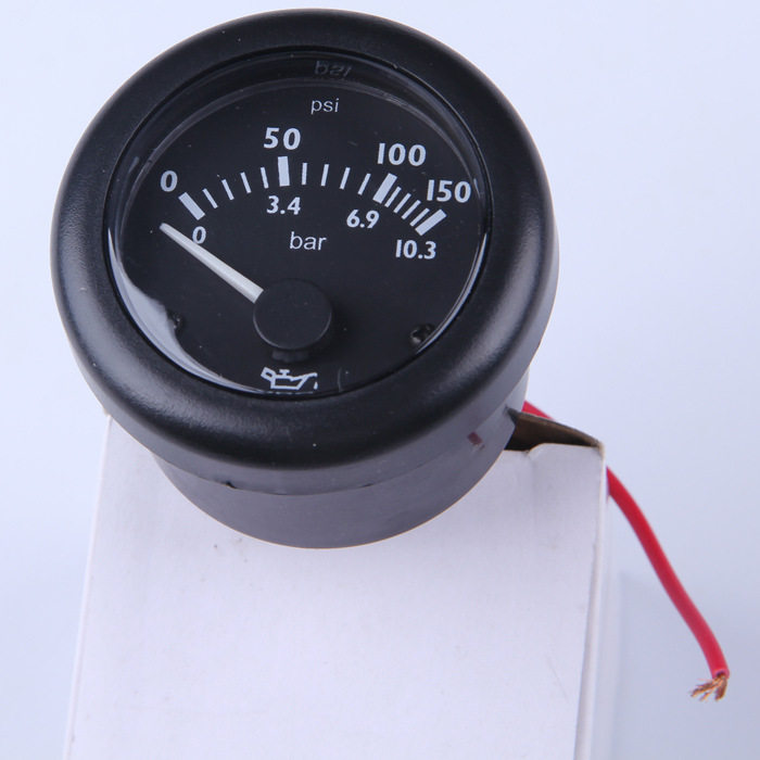 油压表0-10bar 康明斯柴油发电机12v 24v vdo制式机油压力表003b