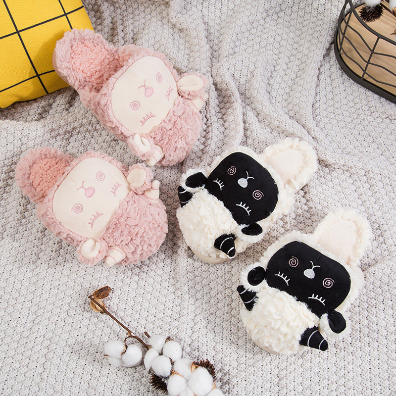 2025新款棉拖鞋女冬季室内厚底居家可爱情侣毛毛拖鞋家居家用韩版,女鞋,毛毛鞋,淘宝优惠券,粉丝福利购,淘宝优惠卷
