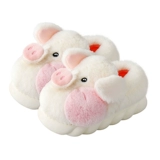 Тапочки, зимняя милая нескользящая удерживающая тепло обувь на платформе