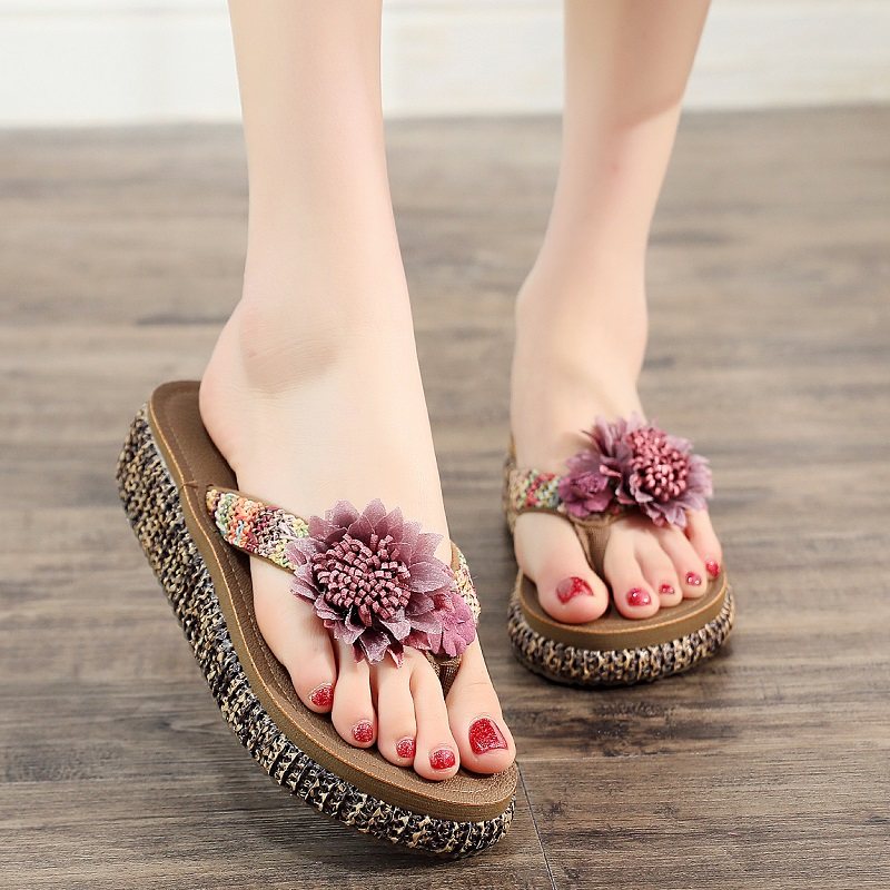 2020 new pattern sandals  summer fashion Exorcism The thickness of the bottom With slope Pinch flip flops non-slip Beach shoesin the Women's Shoes, slipper, flip flops category - from Buy2taobao.com to provide professional Taobao agent buy service