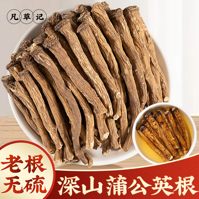 野生蒲公英根中药材500g正品特级优选女性整根蒲公英干货泡茶水喝