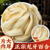 龙牙百合干500g无硫干货百合中药材正品 兰州百合干泡水大片纯天然