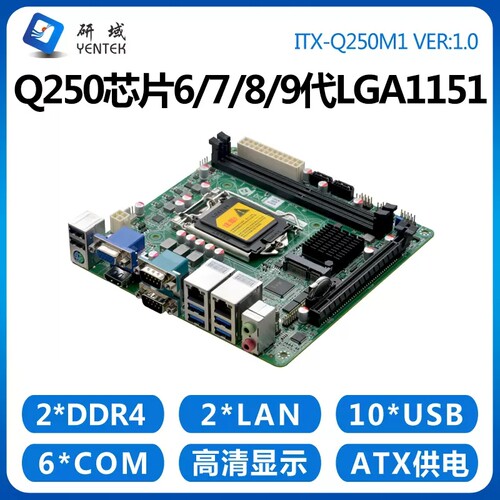 研域Q250M1迷你电脑双网口6串