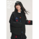 HHCH口海 AW25 彩色房子贴布立体撞色绣花彩色纽扣薄棉服女冬棉衣