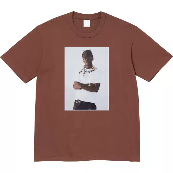 24Fw Tyler the Creator Tee Tyler Portrait Photo Print Short-Sleeved T-Shirt for Men and Women as a Base Layer